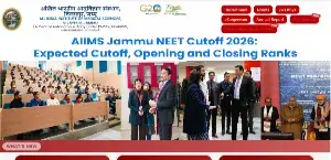 AIIMS Jammu NEET Cutoff 2026: Expected Cutoff, Opening and Closing Ranks