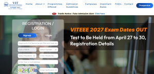 VITEEE 2027 Exam Dates Out: Test to Be Held from April 27 to 30, Registration Details