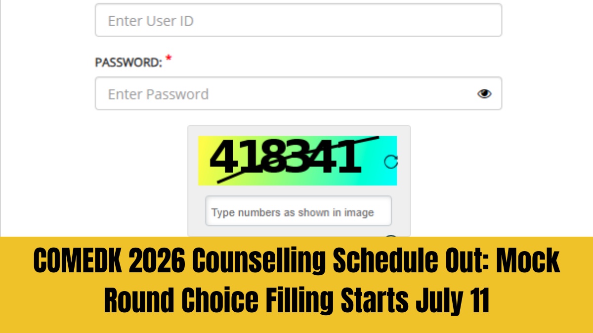 COMEDK 2026 Counselling Schedule Out: Mock Round Choice Filling Starts July 11