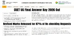 CUET UG Final Answer Key 2026 Out: 7 Questions Removed by NTA, Direct Download Link