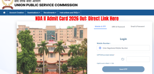 UPSC NDA II Admit Card 2026 Released: Download Hall Ticket Direct Link Here