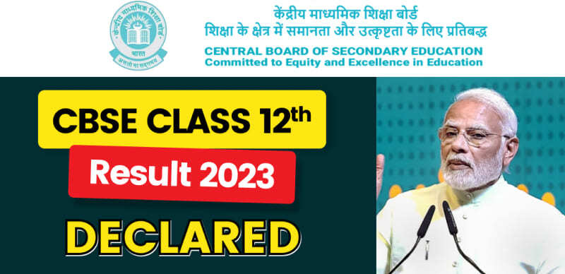 CBSE 12th Result 2023 Declared; Check Direct Link Here