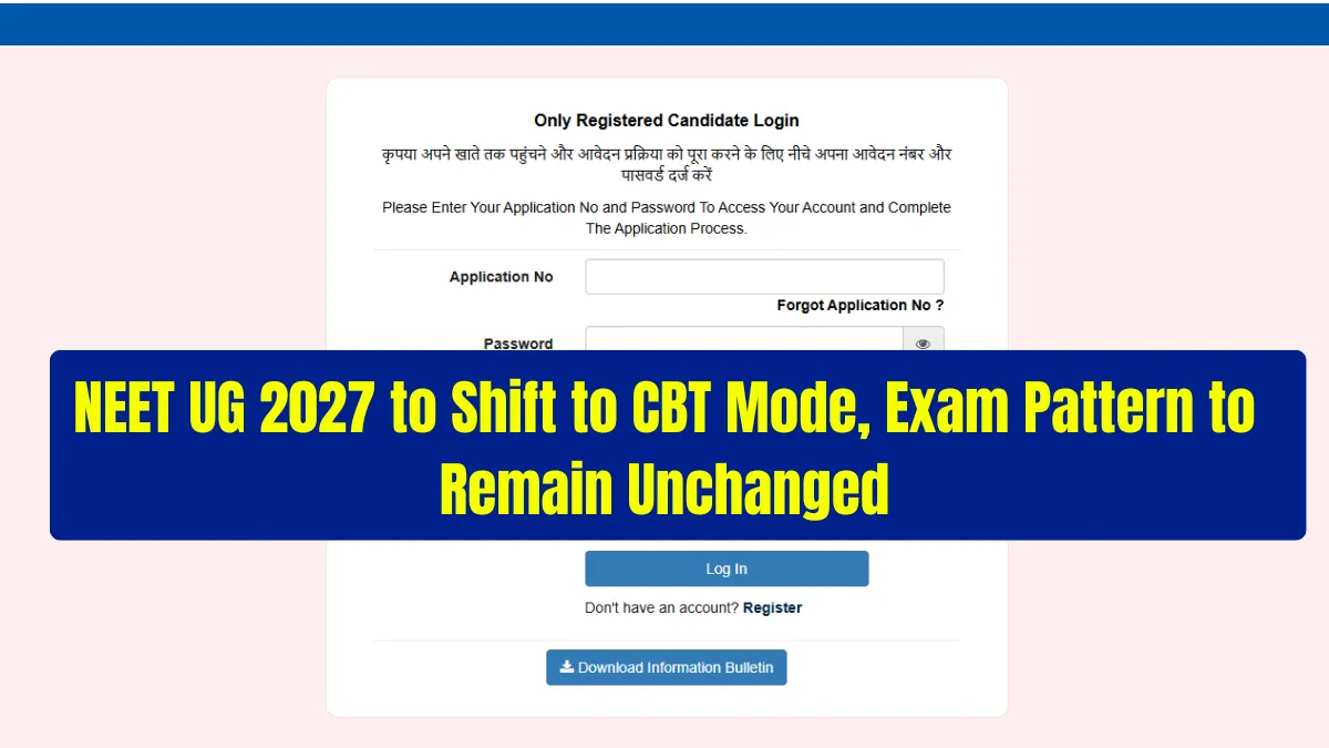 NEET UG 2027 to Be Conducted in CBT Mode; Exam Pattern to Remain Unchanged, Says Education Minister