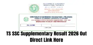 TS SSC Supplementary Result 2026 Out: Name-Wise & Roll Number Check Link