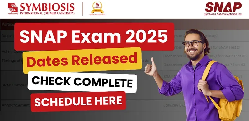 SNAP Exam 2025 Schedule Out; Apply for Symbiosis MBA by November 20