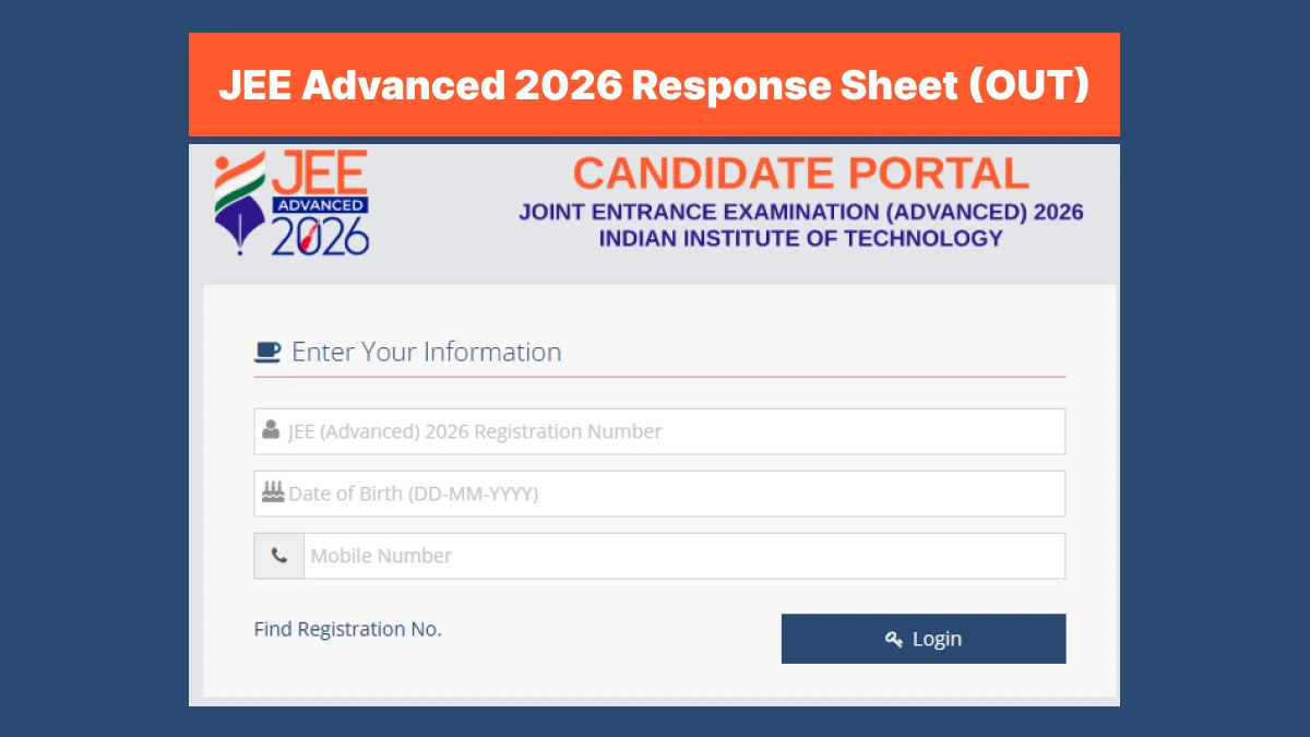 JEE Advanced 2026 Response Sheet Released – Download Direct Link at jeeadv.ac.in