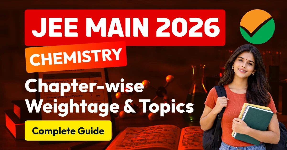 JEE Main Chemistry 2026 Chapter-wise Weightage & Topics - Complete Guide