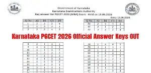 Karnataka PGCET 2026 Answer Key OUT at kea.kar.nic.in; Download MBA, MCA PDF Direct Link