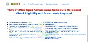 TS ICET 2026 Spot Admissions Schedule Released; Check Eligibility and Documents Required