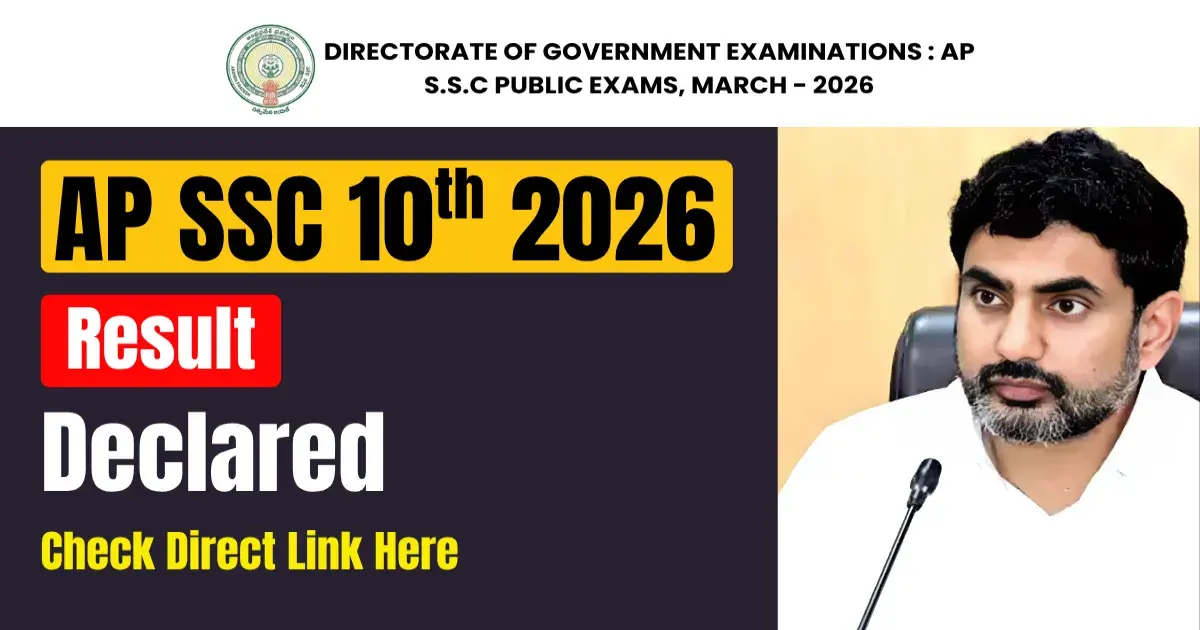 AP SSC (10th) Result 2026 Declared – Check Direct Link Here