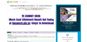 TS EAMCET 2026 Mock Allotment Result Today: Check Seat Allotment at tgeapcet.nic.in