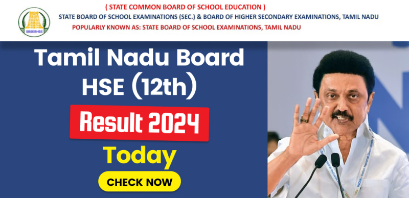 TN HSC 12th Results 2024 Date Out : Tamil Nadu Board 12th Results to Release Today at 09 :30 AM;  Visit fastresult.in Website