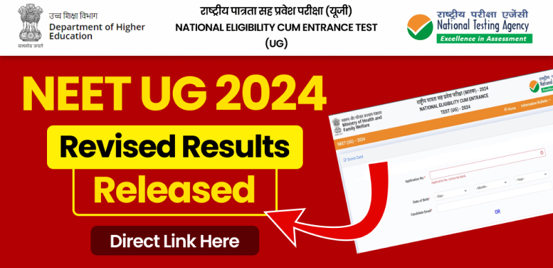 NEET UG 2024 Revised Scorecard Out Now on nta.ac.in, Direct Link to Check Here