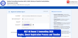 NEET UG Round 2 Counselling 2026 Begins; Check Registration Process and Timeline  