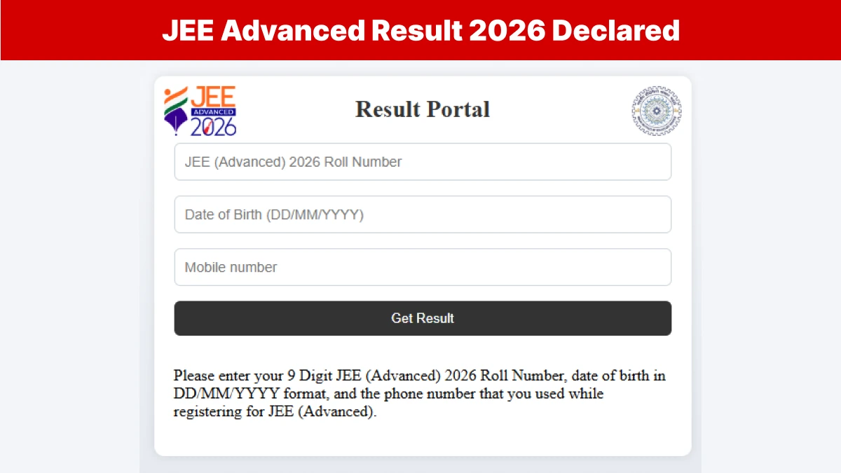 JEE Advanced Result 2026 Declared: Shubham Kumar Tops with AIR 1, Check Toppers List, Cutoff and JoSAA Counselling Details