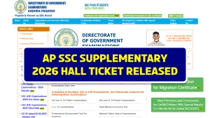 AP SSC Supplementary 2026 Hall Ticket Released – Download Link