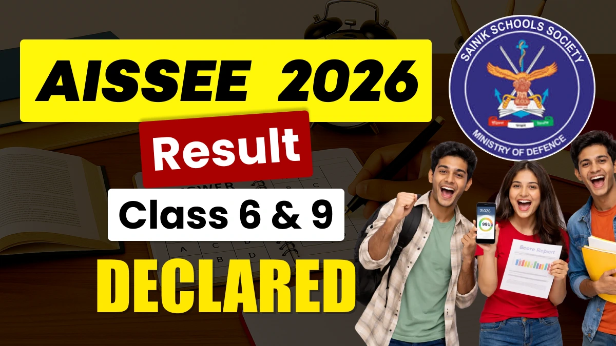 AISSEE Result 2026: NTA Declares Results for Class 6 & 9; Check Your Score