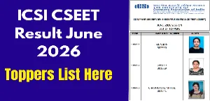 ICSI CSEET June 2026 Toppers List Out: Female Candidates Secure First Three Ranks