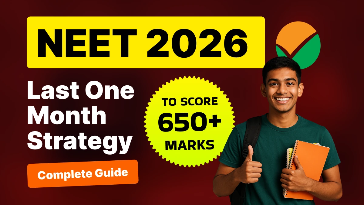 NEET 2026: Last One Month Strategy to Score 650+ - Complete Guide