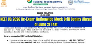 NEET UG 2026 Re-Exam: Nationwide Mock Drill Begins Ahead of June 21 Test