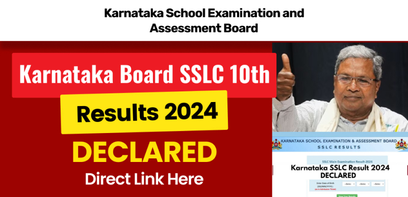 Karnataka SSLC 10th Result 2024 Declared; Check Direct Link Here