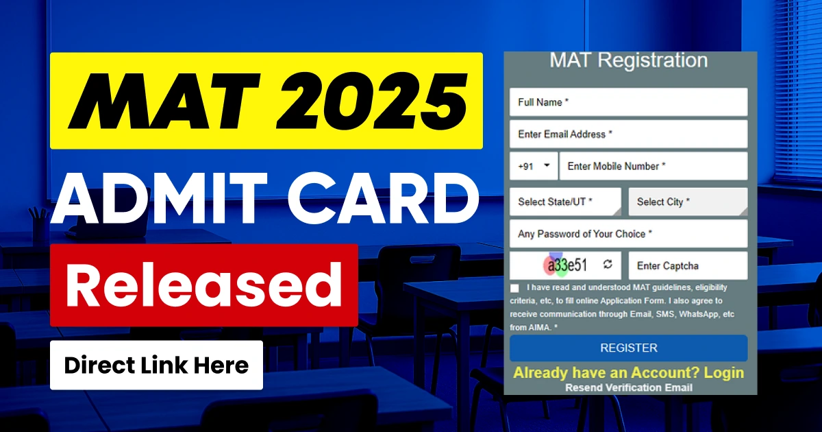 MAT PBT Admit Card 2025 Released – Check Direct Link, Exam Center Details