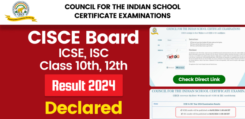 CISCE Board ICSE (10th), ISC (12th) Result 2024 Declared; Check Direct Link Here