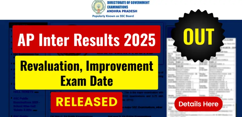 AP Inter Results 2025 Out: Revaluation & Reverification Form Dates Announced - Details Here
