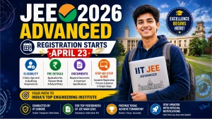 JEE Advanced 2026 Registration Starts April 23 - Eligibility, Fee, Documents & Step-by-Step Guide