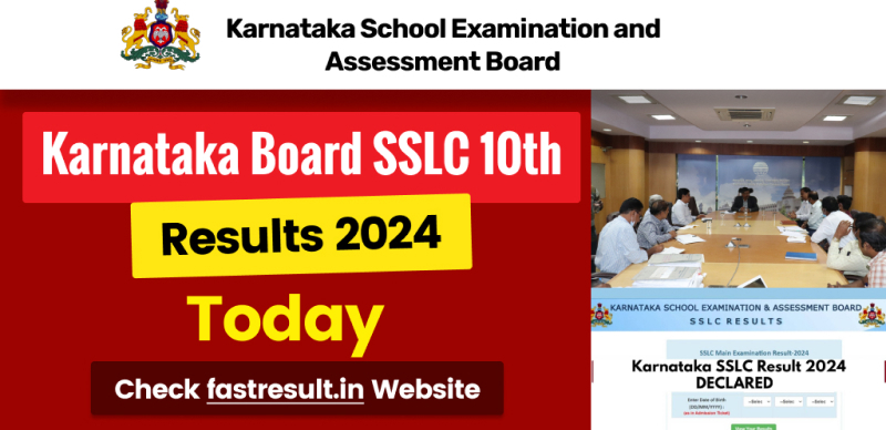 Karnataka SSLC 10th Result 2024 : Karnataka Board will 10th Result Today at 10:30 AM; Check fastresult.in Website