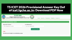 TS ICET 2026 Provisional Answer Key Out at icet.tgche.ac.in: Download PDF Now