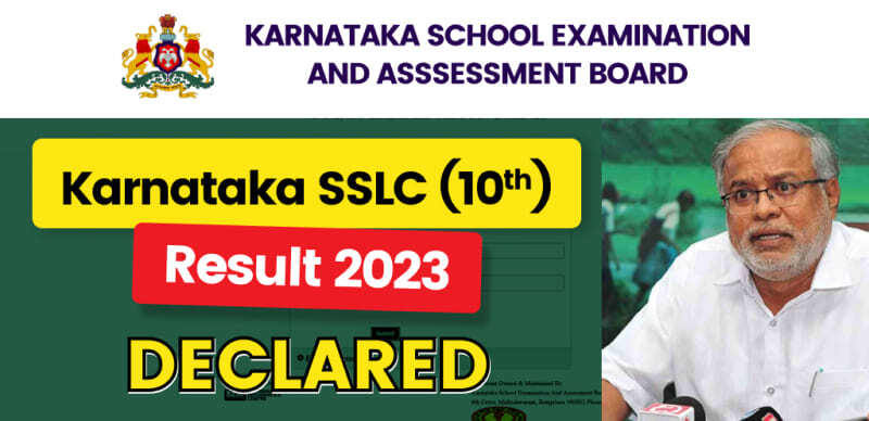 Karnataka Board SSLC 10th Result 2023 Declared : Direct Link Here
