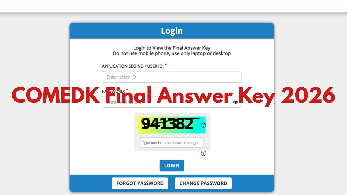 COMEDK UGET 2026 Final Answer Key (Out): Direct Link and Steps to Download Answer Key