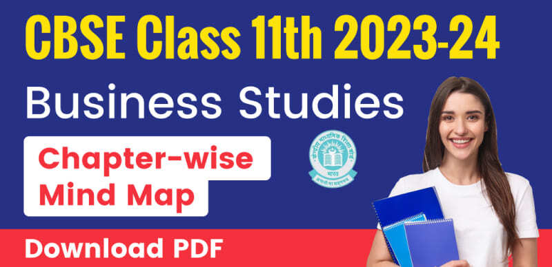 CBSE Class 11th Business Studies 2023-24 : Chapter-wise Mind Map; Download PDF