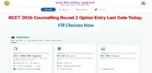 KCET 2026 Counselling Round 2 Option Entry Last Date Today; Fill Choices Now
