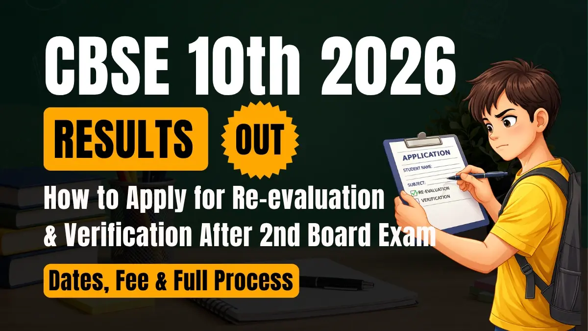 CBSE 10 Result 2026 Out: How to Apply for Re-evaluation & Verification After 2nd Board Exam - Check Fee & Full Process