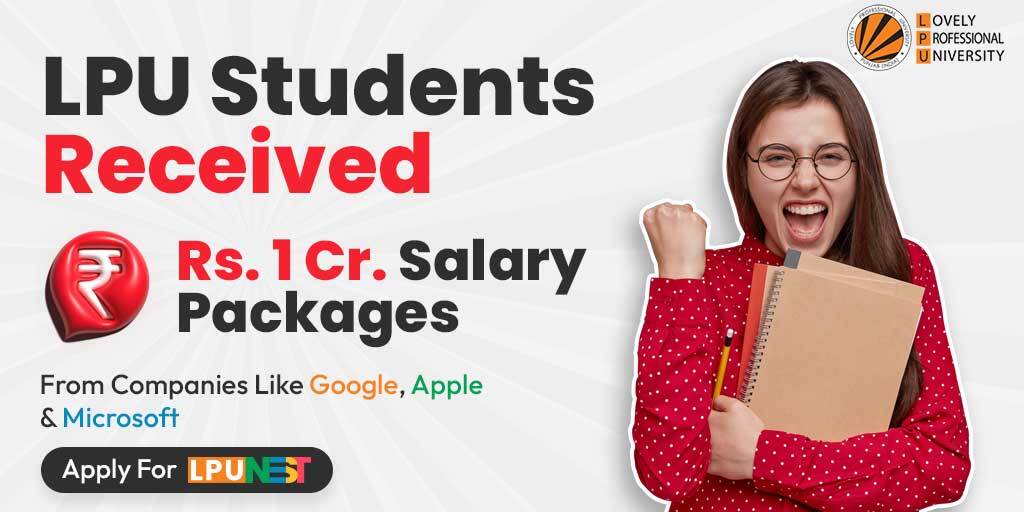 Rs. 1 Cr. Packages In Companies Like Google, Apple & Microsoft Through LPU