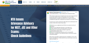NTA Issues Grievance Advisory for NEET, JEE and Other Exams; Check Guidelines