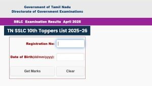TN SSLC 10th Toppers List 2025-26: Check Marks, Pass Percentage & Result Full Statistics