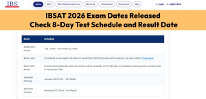 IBSAT 2026 Exam Dates Released: Check 8-Day Test Schedule and Result Date