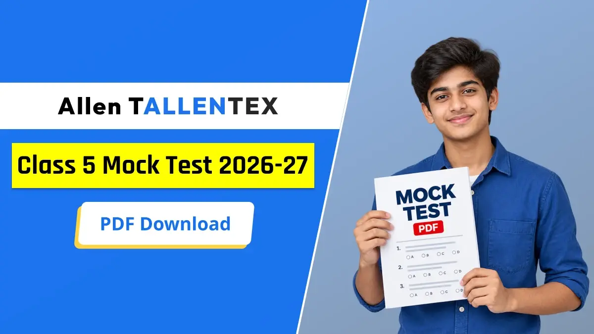 Allen TALLENTEX Class 5 Mock Test 2026-27 PDF Download