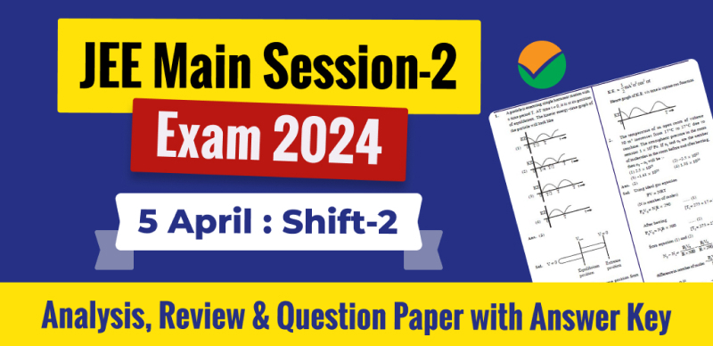 JEE Main Answer Key 2024 Session 2 April 5 & Shift 2 and Paper Analysis - Download PDF