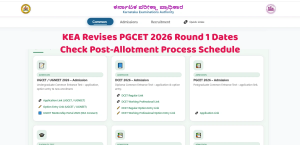 KEA Revises PGCET 2026 Round 1 Dates: Check Post-Allotment Process Schedule