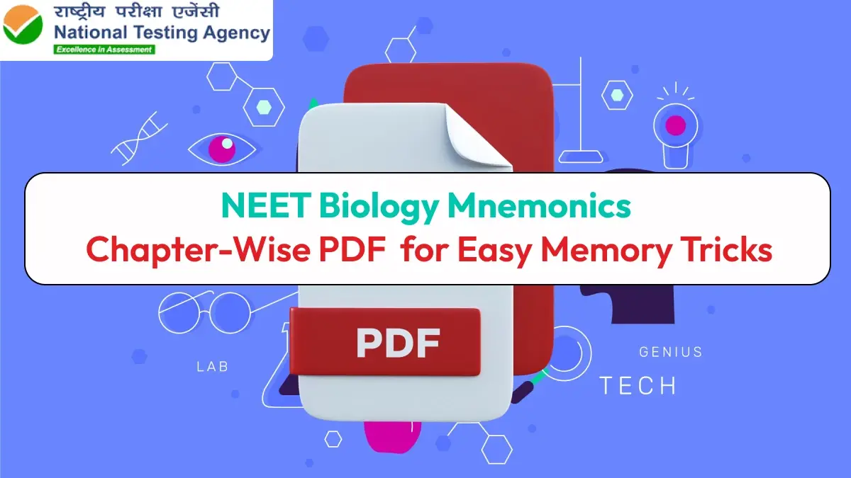 NEET Biology Mnemonics Chapter-Wise PDF for Easy Memory Tricks