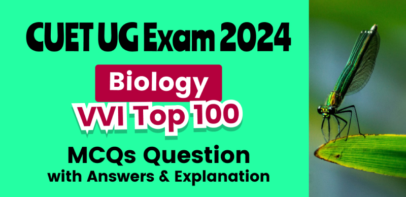 CUET UG Exam 2024 :Biology Important Chapter-wise MCQs Question with Answers