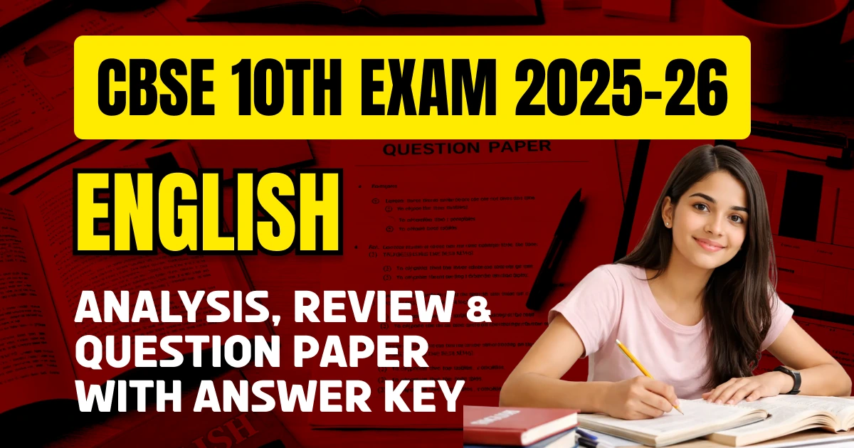 CBSE 10 English Answer Key 2026 and Question Papers, Download PDF All SETs