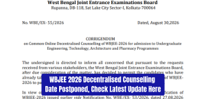 WBJEE 2026 Decentralised Counselling Date Postponed, Check Latest Update Here
