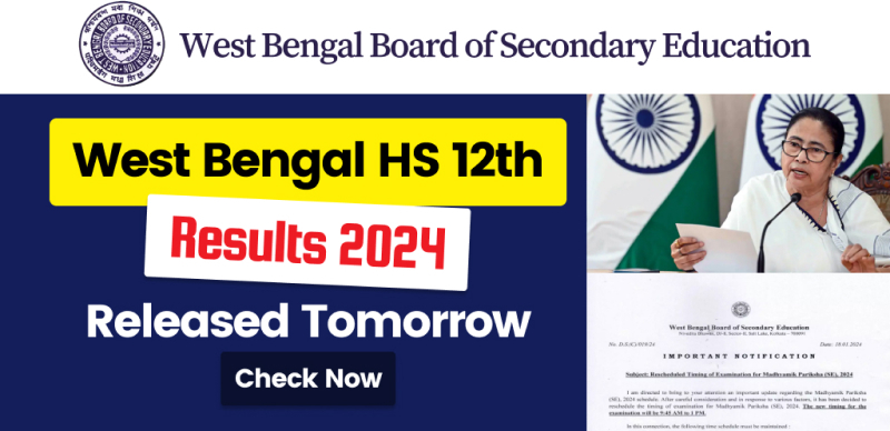 West Bengal HS 12th Results 2024: Check Here Tomorrow at 3 PM on Fastresult.in