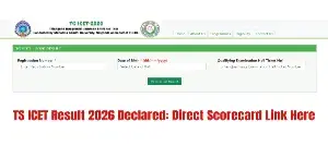 TS ICET Result 2026 Declared at icet.tgche.ac.in: Direct Scorecard Link Here
