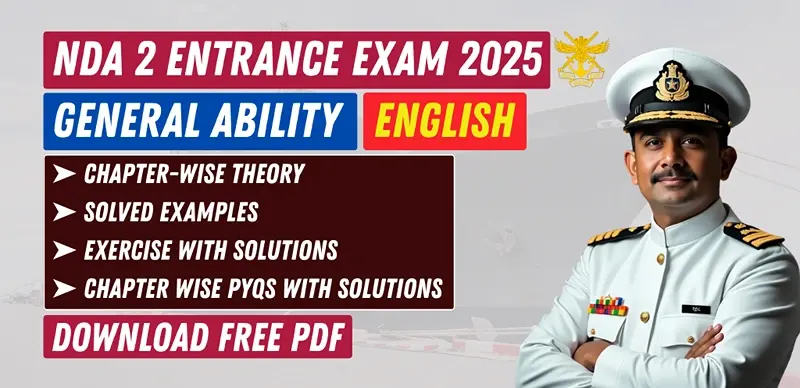 NDA 2 Exam 2025 GAT English: Chapter-wise Notes, Practice & Solved PYQs – Free PDF